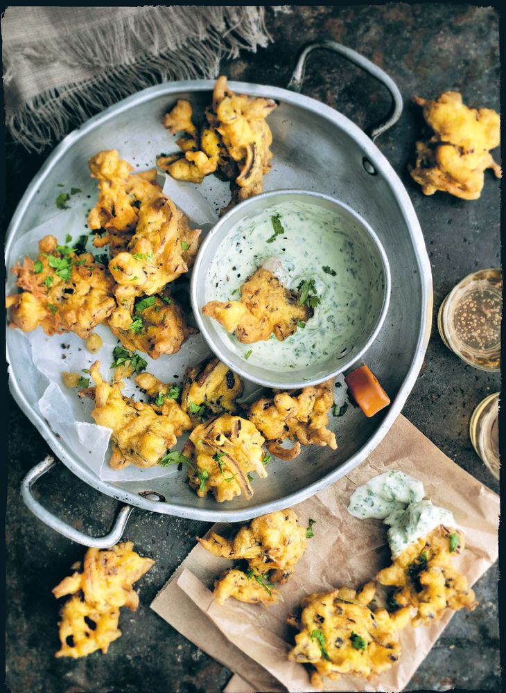 Red Onion Bhaji from My Street Food Kitchen by Jennifer Joyce