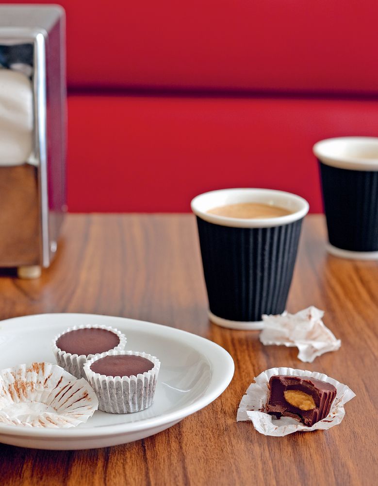 Chocolate Peanut Butter Cups from New York Cult Recipes by Marc Grossman