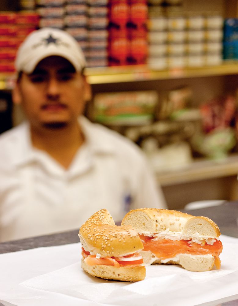Smoked Salmon Bagel from New York Cult Recipes by Marc Grossman
