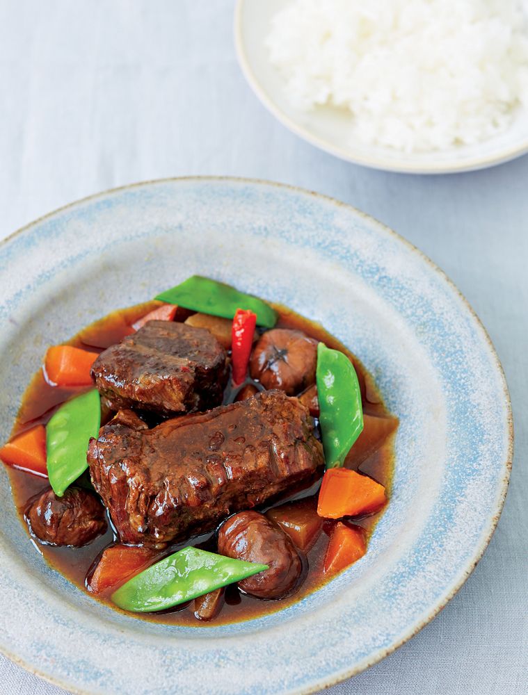 Braised Beef Short Ribs in Sake, Soy Sauce & Brown Sugar from Nikkei ...