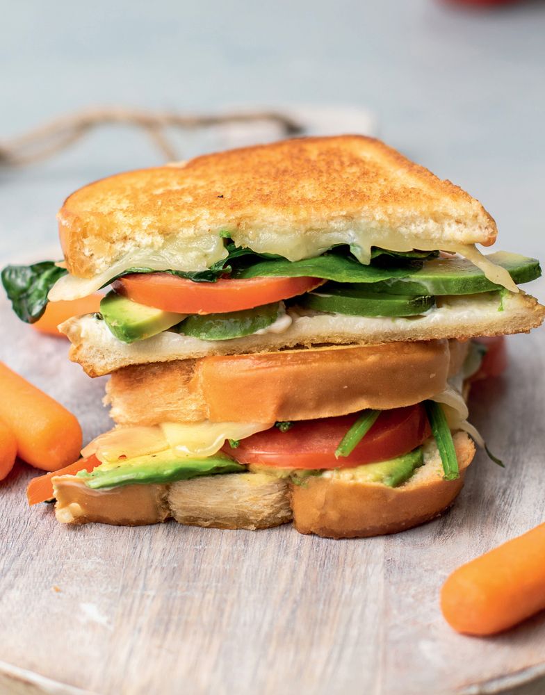 Cheesy Vegetarian Pressed Sandwich from Smashed: 60 Epic Smash Burgers and Sandwiches for Dinner, fo