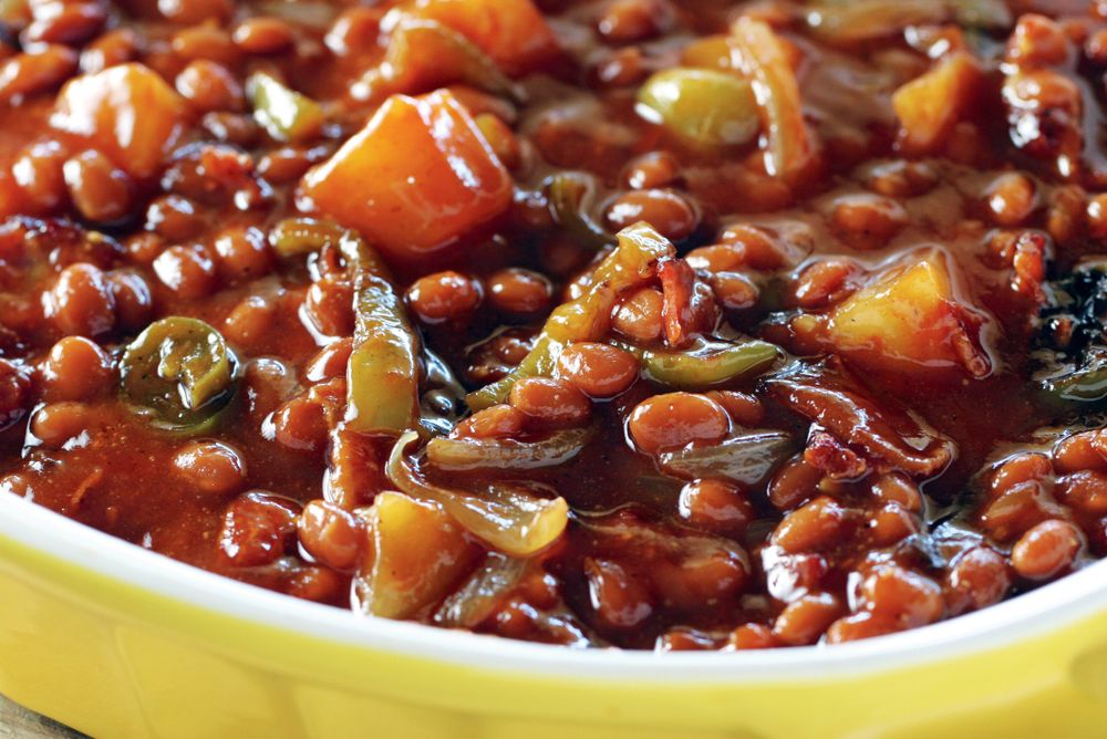 Traditional Baked Beans from Smoking Meat: The Essential Guide to Real Barbecue by Jeff Phillips