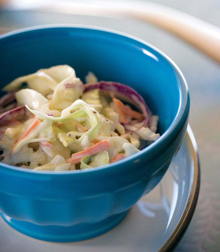 Spicy Classic Creamy Coleslaw from Smoking Meat: The Essential Guide to Real Barbecue by Jeff Phillips