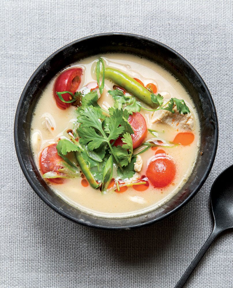 Thai Coconut & Chicken Soup from Soups and Stews by The Editors of Saveur