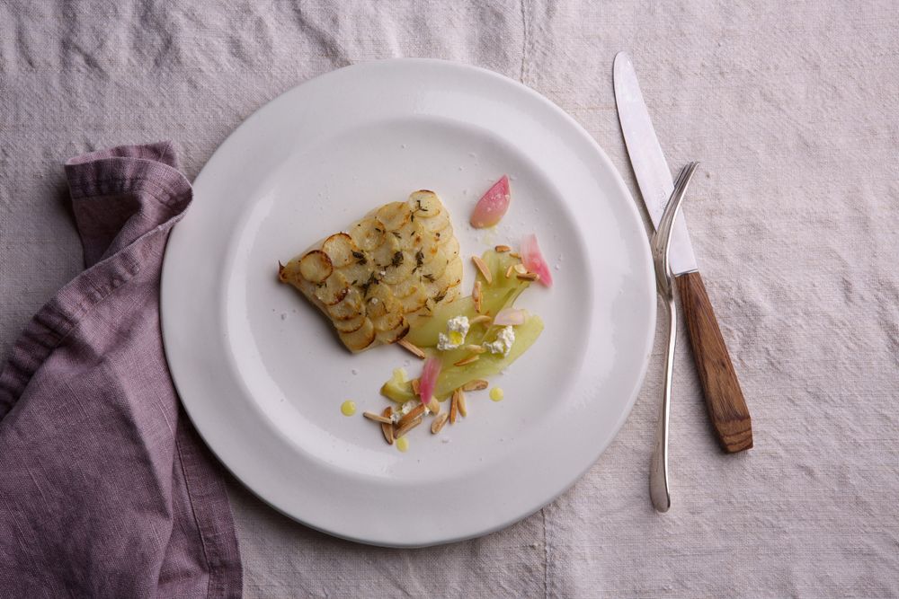 Coral Trout with Potato Scales from At Home with Sous Vide by Dale Prentice