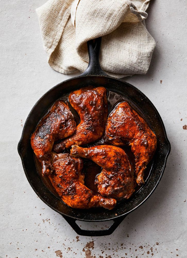 Cast Iron Barbecue Chicken Legs From Southern Grit: 100+ Down-home 