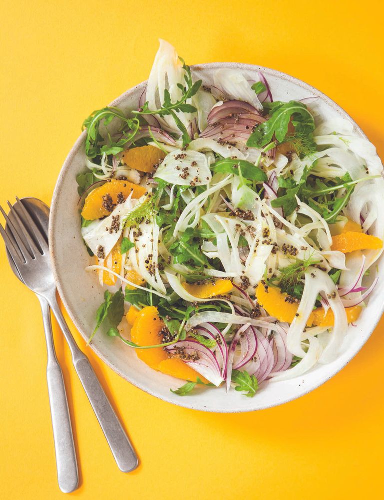 Fennel, Rocket &amp; Orange Salad from So Vegan in 5: Over 100 super simple and delicious 5-ingredient recipes by Roxy Pope
