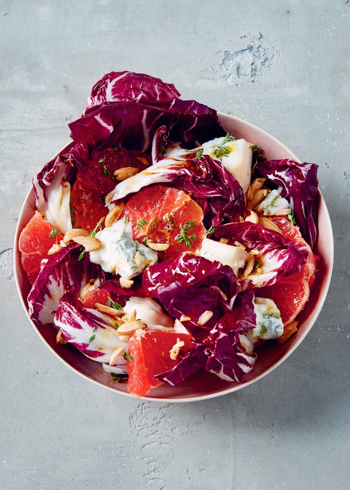 Radicchio, pink grapefruit and gorgonzola winter salad from Solo by ...