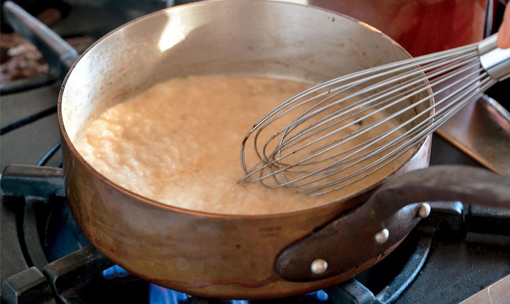 White Sauce Based on Reduced Cream from Sauces Classical and