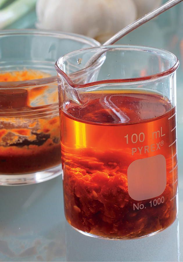 Ancho Chile Oil from Sauces Classical and Contemporary Sauce Making by