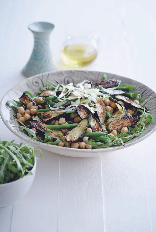Green Bean Salad with Char-Grilled Courgettes and Chickpeas from Sababa by Tal Smith