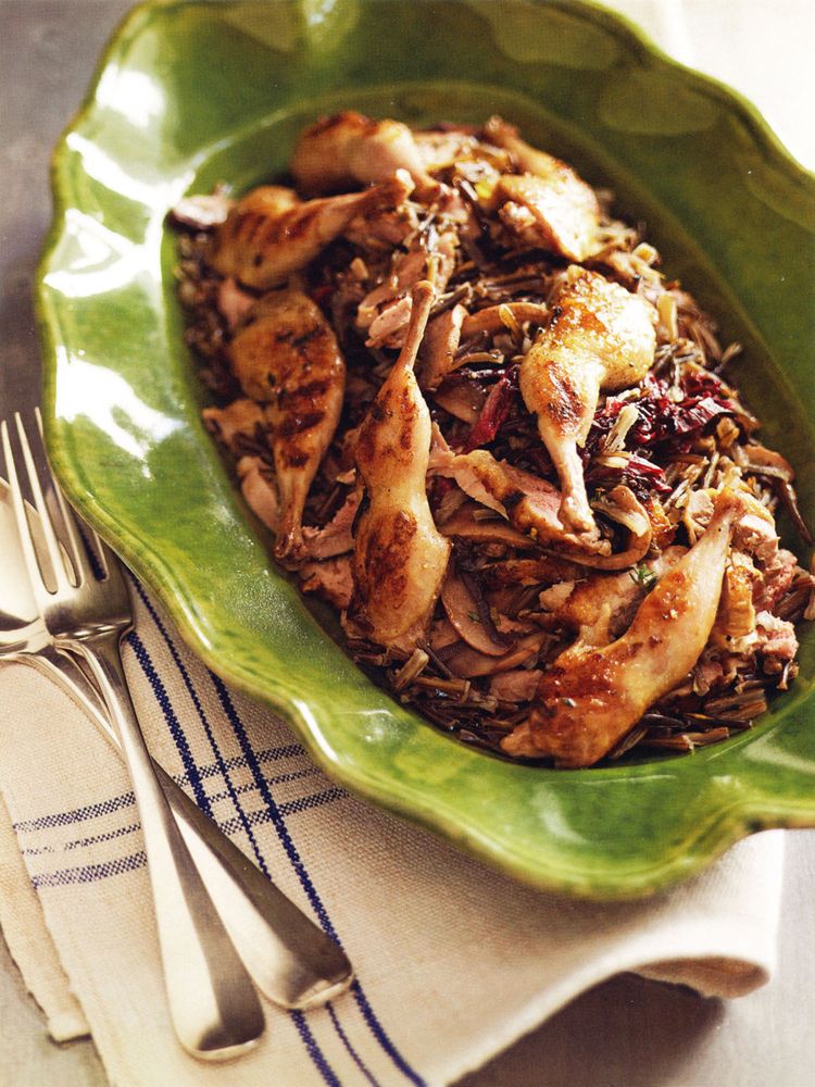 Wild Rice & Roast Quail Salad from Salades by Damien Pignolet