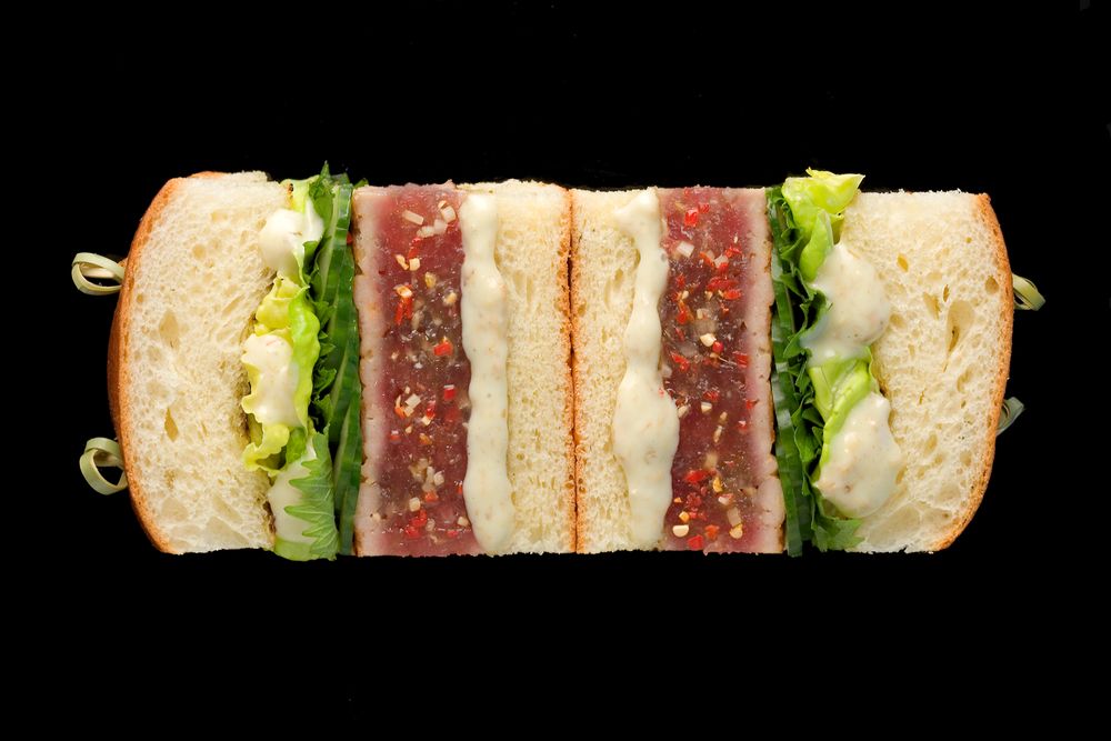 Grilled Bluefin Tuna Burger from Sandwiches of the World by Jean