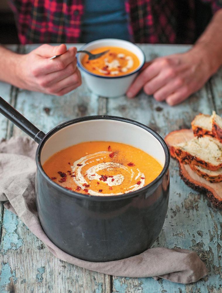 Autumnal Veg & Barley Soup from My Scottish Island Kitchen: The Hebridean Baker by Coinneach MacLeod