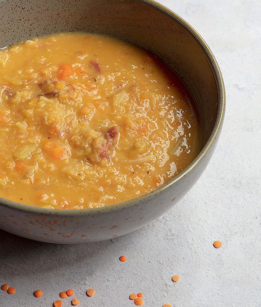 Ham Hough & Red Lentil Soup from Gary Maclean's Scottish Kitchen