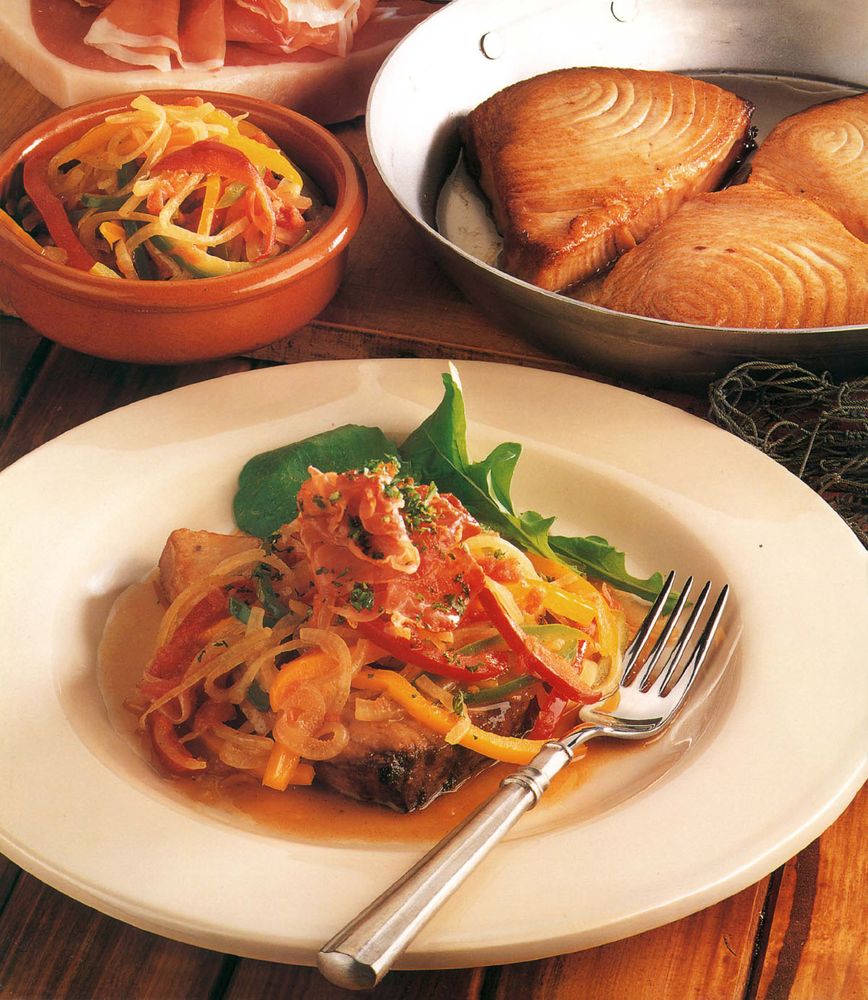 Basque-style tuna from Seafood: Le Cordon Bleu Home Collection by Le ...