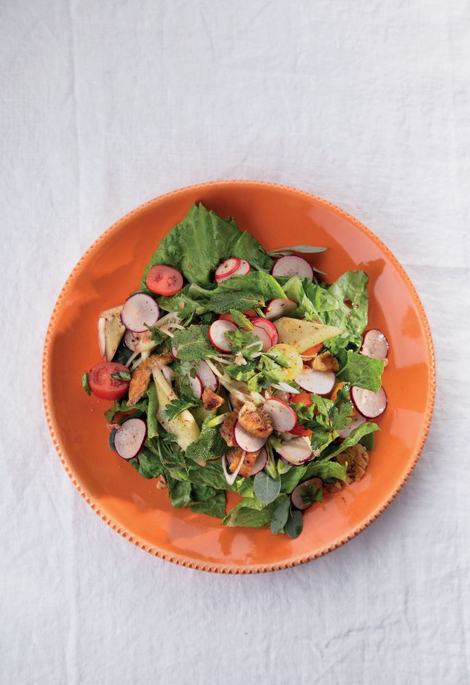 Classic Fattoush from Seasonal Salads by Fi Buchanan