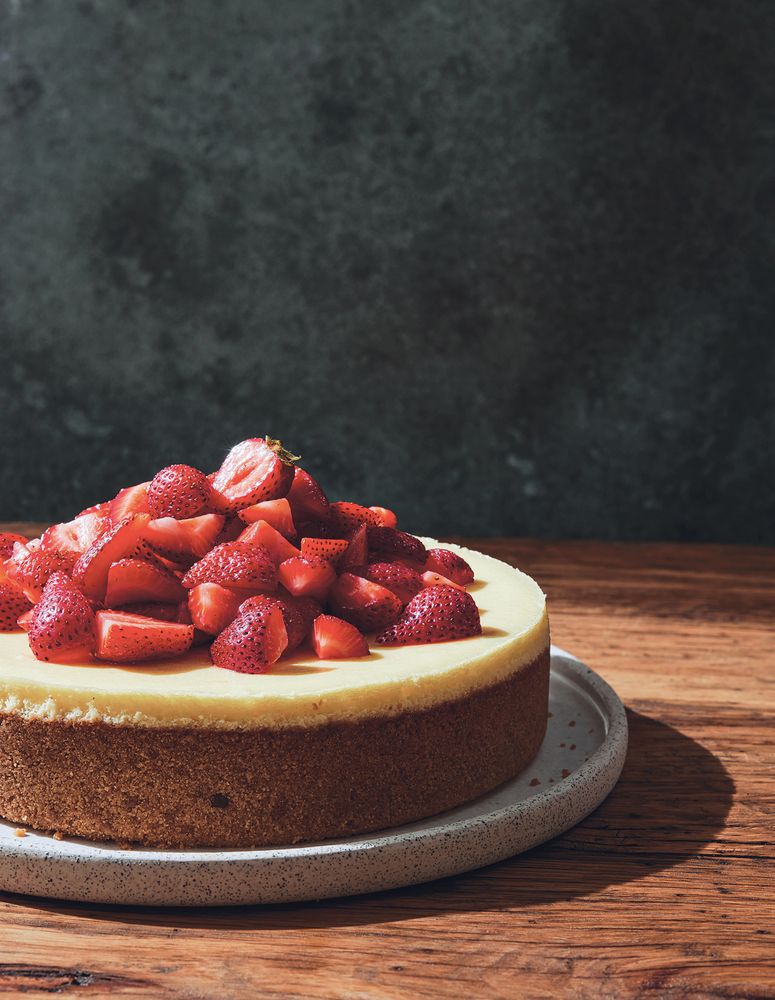 Chevre Cheesecake with Fresh Berries from Seasons of Greens: A Collection of New Recipes from the Iconic San Francisco Restaurant by Katie Reicher