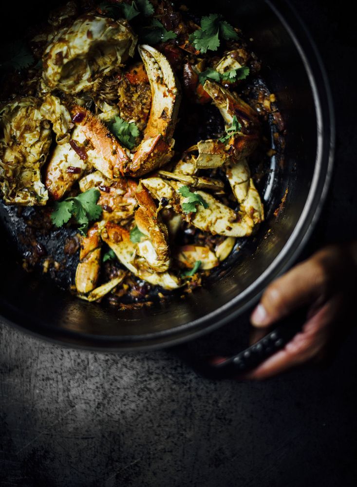 Ginger-Garlic Stir-Fried Crab from Season: Big Flavors, Beautiful Food by Nik Sharma