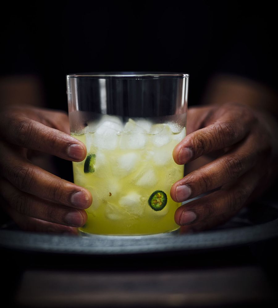 Pineapple Serrano Gin from Season: Big Flavors, Beautiful Food by Nik Sharma