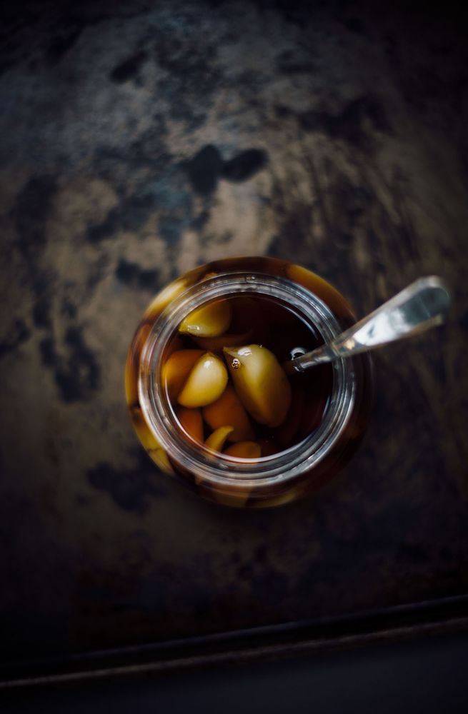 Roasted Garlic in Sesame Oil from Season: Big Flavors, Beautiful Food by Nik Sharma