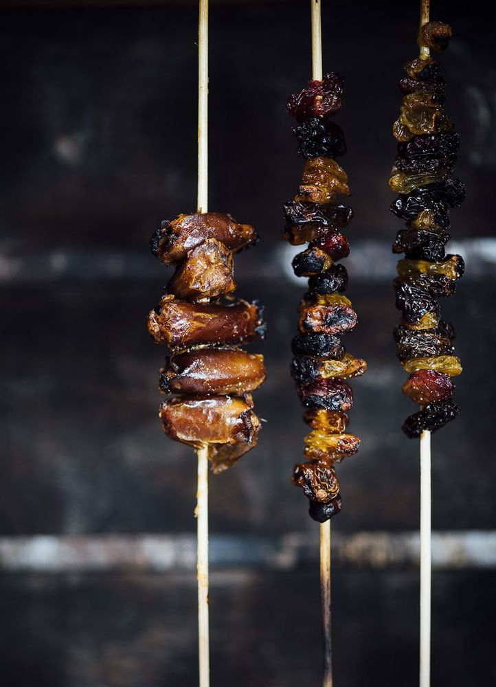 Grilled Dates and Raisins with Black Pepper and Honey from Season: Big Flavors, Beautiful Food by Ni