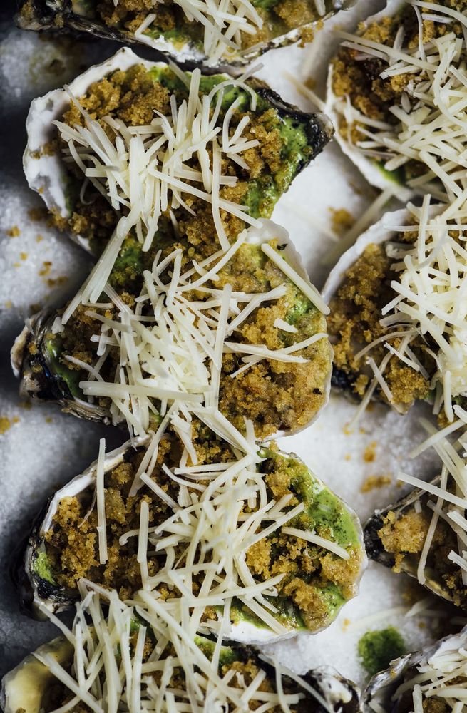 Broiled Herbed Oysters from Season: Big Flavors, Beautiful Food by Nik Sharma