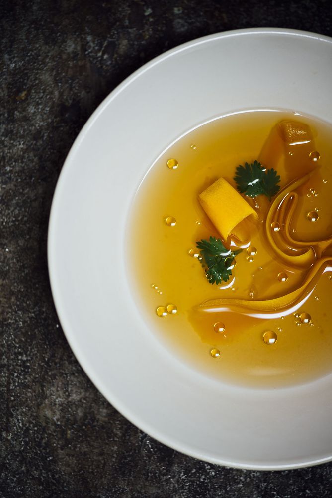 Butternut Squash and Tea Soup from Season: Big Flavors, Beautiful Food by Nik Sharma