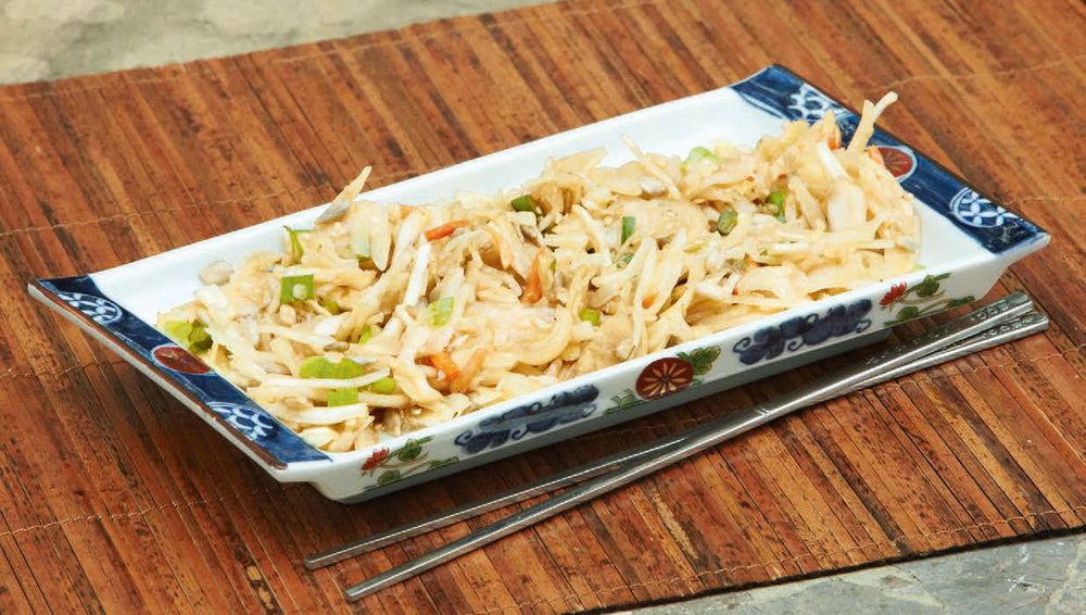 Asian Coleslaw from Silk Road Vegetarian: Vegan, Vegetarian and Gluten Free Recipes for the Mindful 
