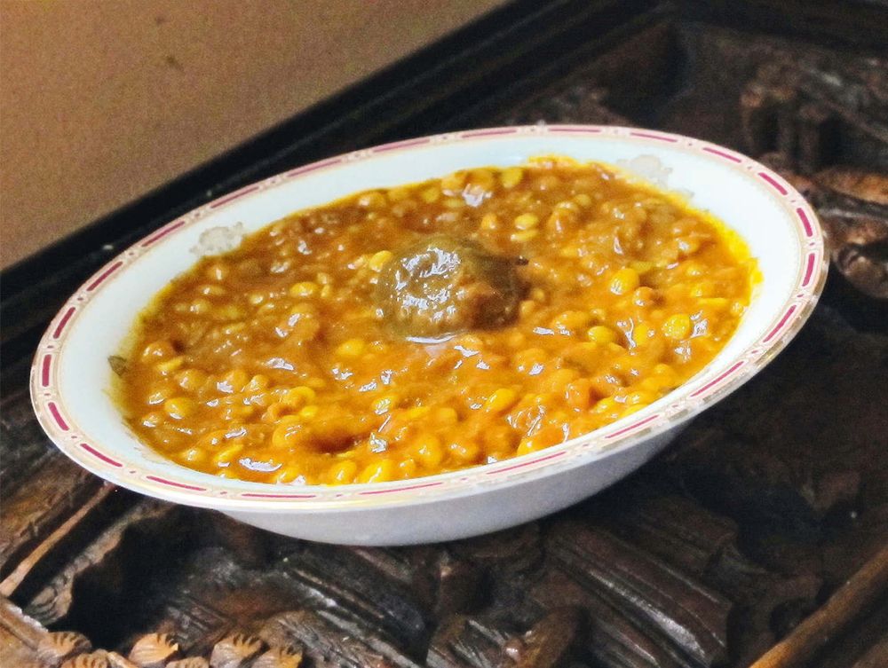 Persian Yellow Split Pea Stew from Silk Road Vegetarian Vegan