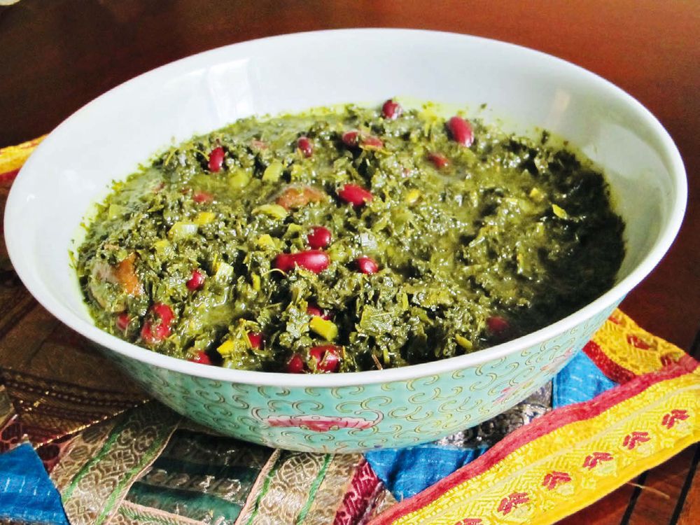 Persian Green-Herbed Stew from Silk Road Vegetarian: Vegan, Vegetarian and Gluten Free Recipes for t