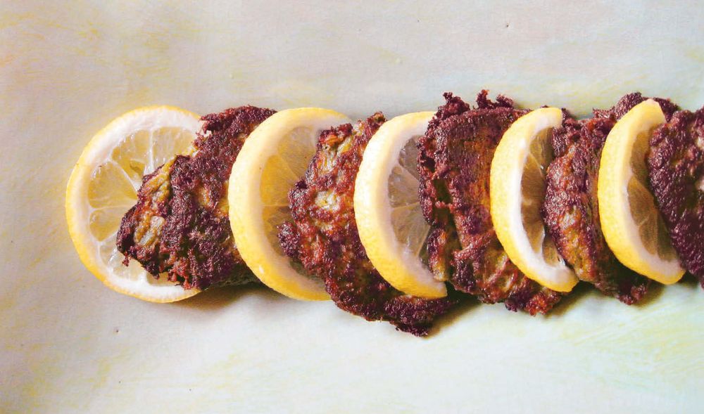 Turkish Leek Patties from Silk Road Vegetarian: Vegan, Vegetarian and Gluten Free Recipes for the Mi