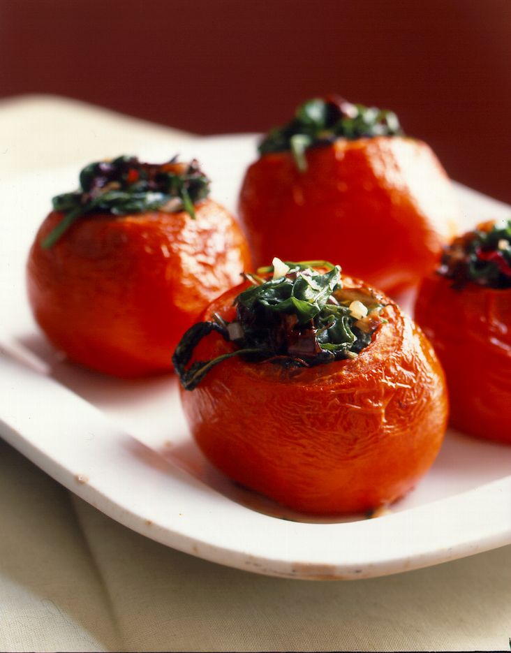 Roast Tomatoes Stuffed With Bitter Greens From Simple To Spectacular By Jean Georges 7051