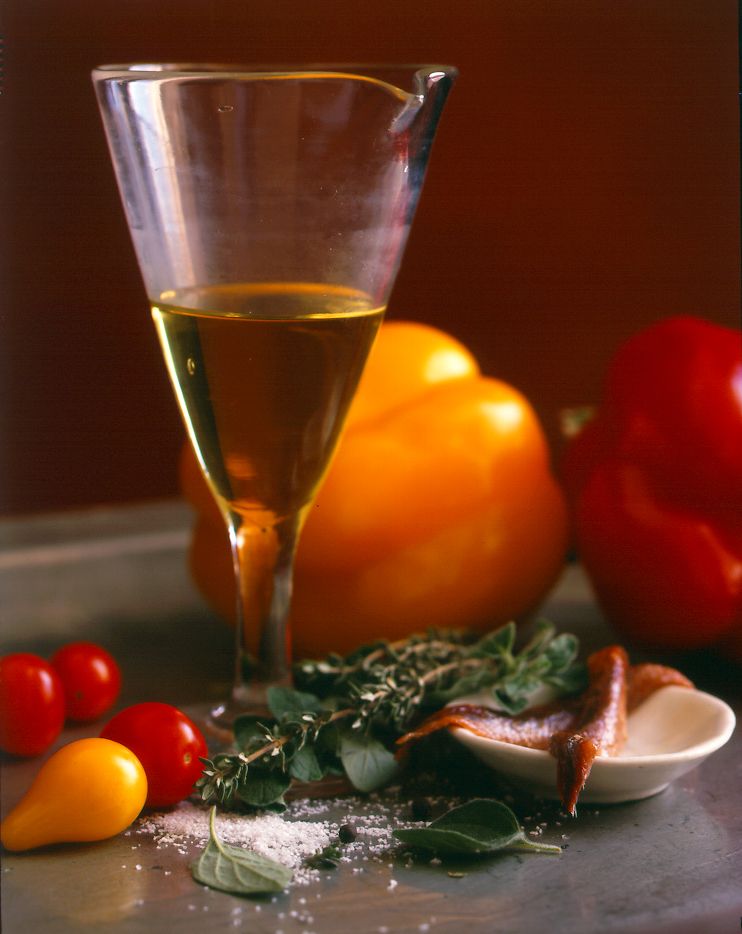 Ovenroasted peppers with capers and anchovies from Simple to