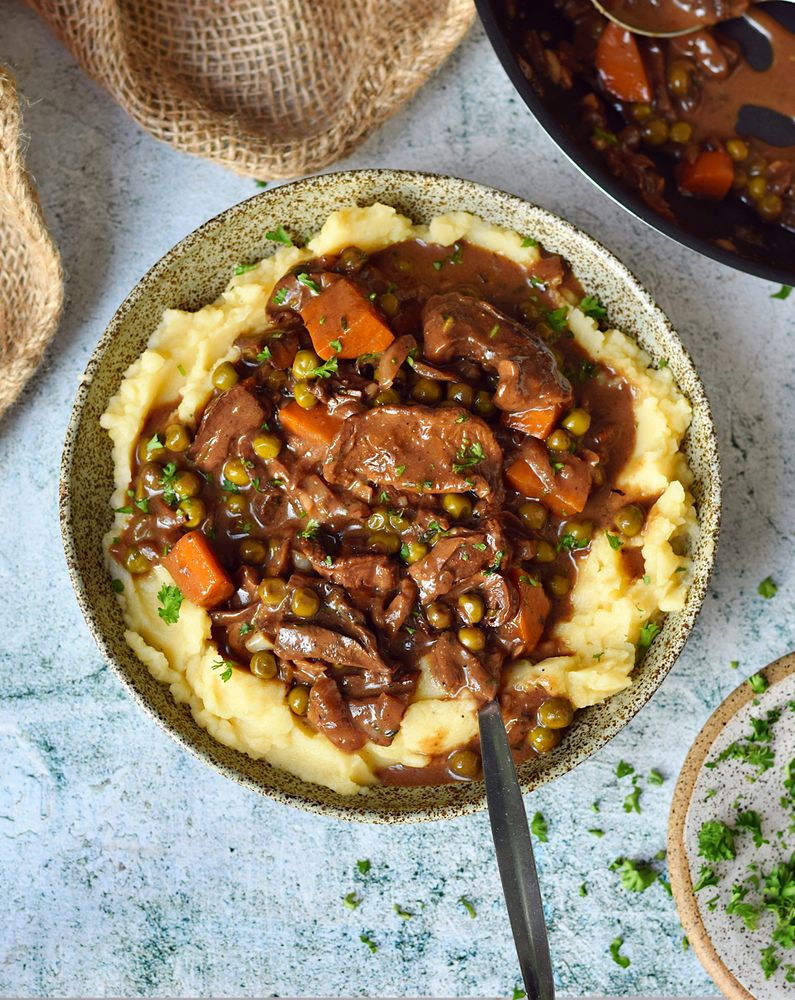 Mushroom Bourguignon from Simple and Delicious Vegan by Michaela Vais