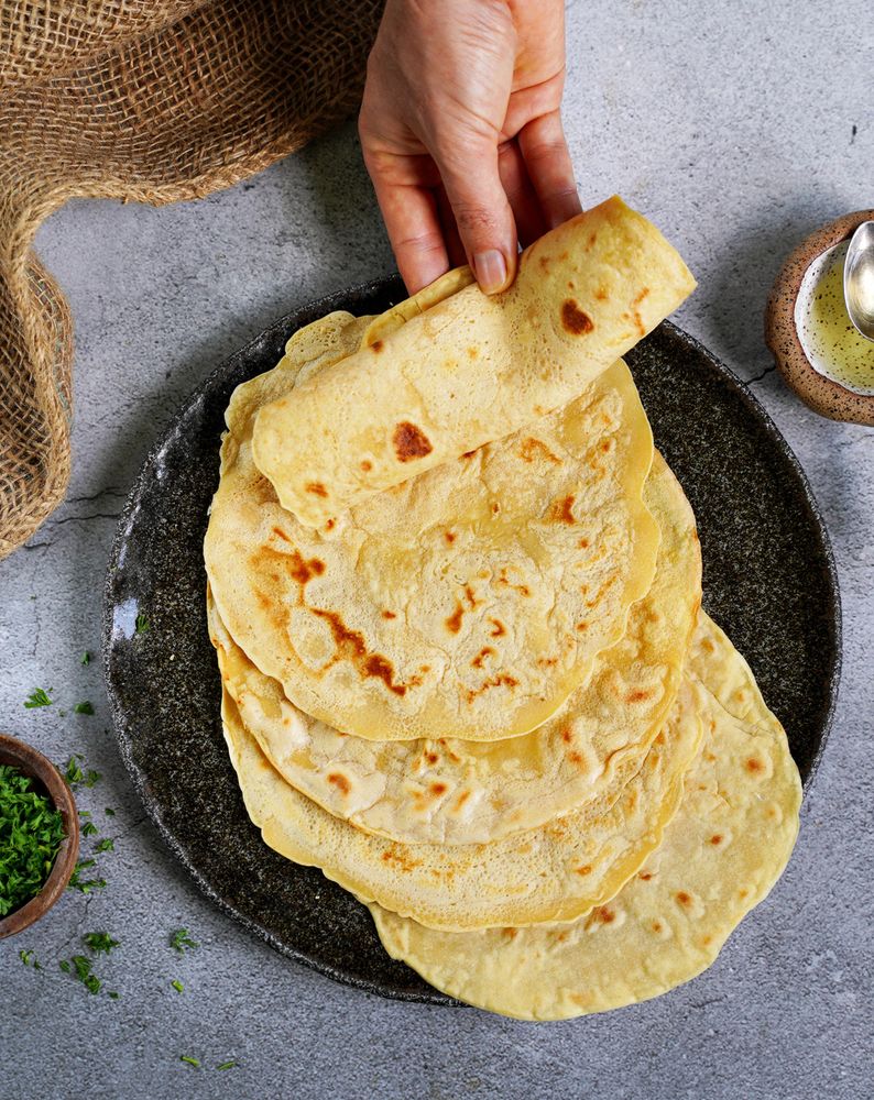 GlutenFree Tortillas/Wraps from Simple and Delicious Vegan by Michaela