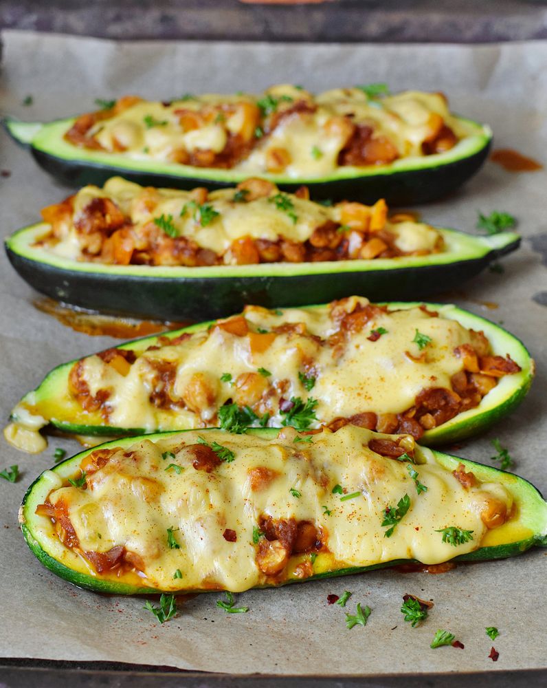 Stuffed Zucchini from Simple and Delicious Vegan by Michaela Vais