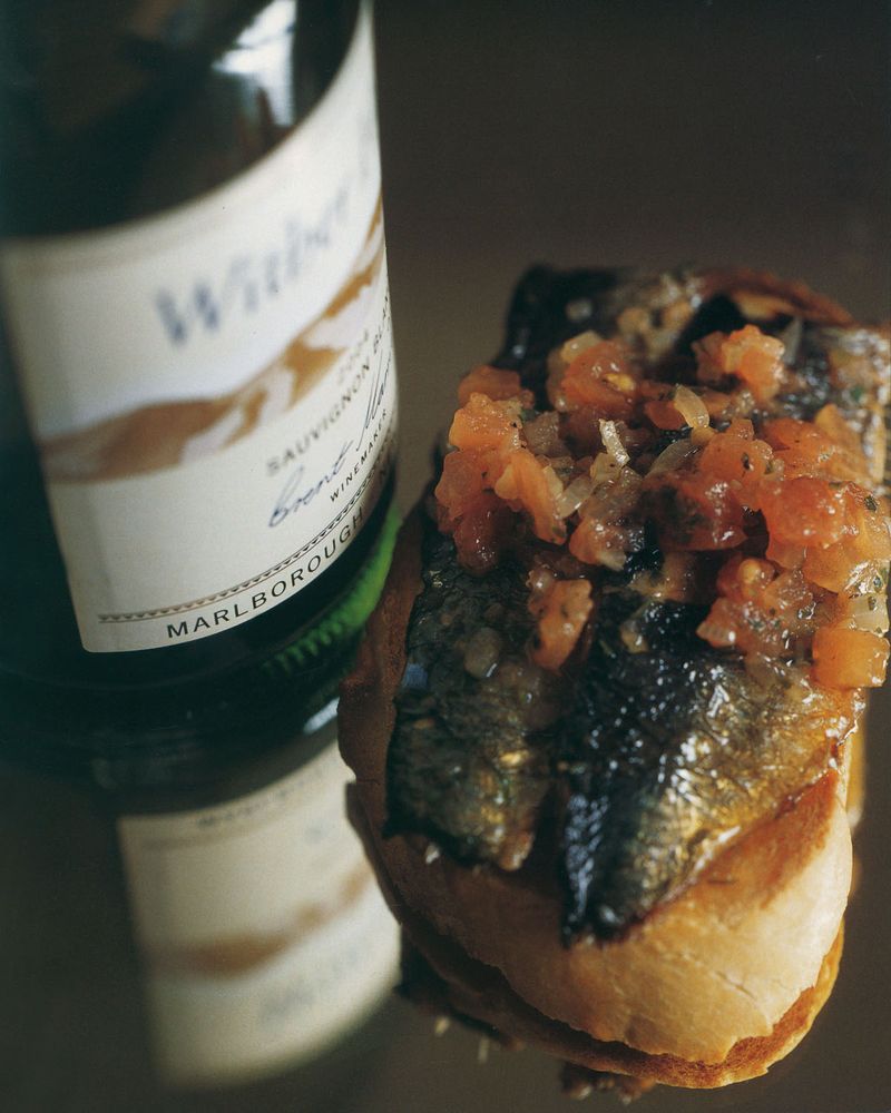 Grilled Sardines on Toast from The Simple Art of Marrying Food and Wine