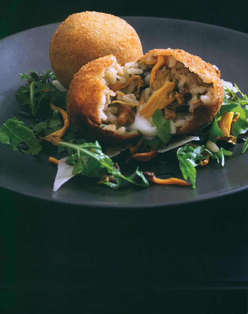 Crisp wild mushroom risotto with mozzarella from Simple to Sensational