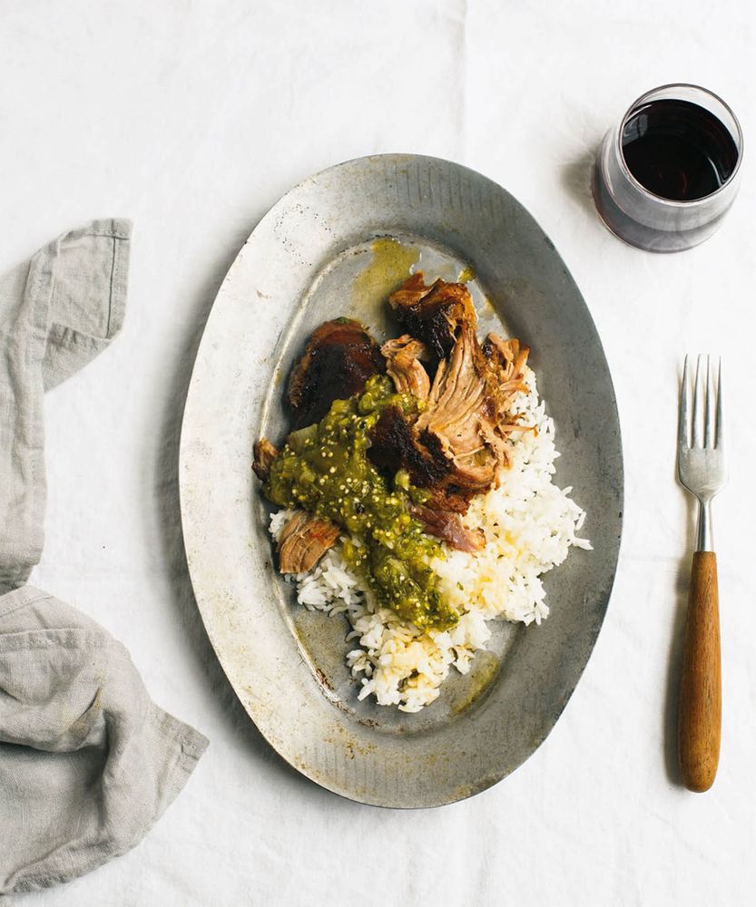 Basic “Roast” Pork and Rice from Slow Cook Modern by Liana Krissoff