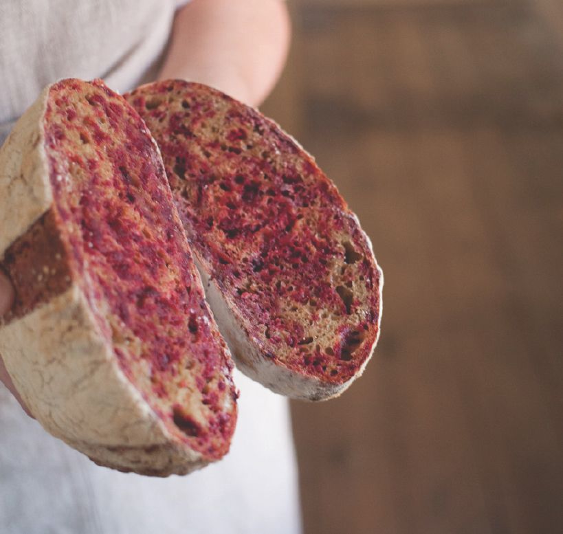 Beetroot Sourdough from Slow Dough, Real Bread by Chris J L Young