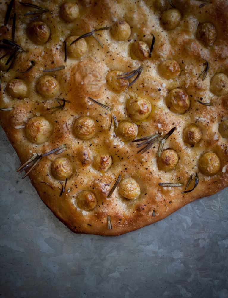 Potato, Rosemary and Cracked Pepper Focaccia from Slow Dough, Real Bread by Chris J L Young