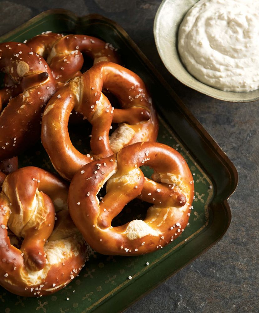 Traditional Pretzels with Horseradish Mustard Dip from Gabriel Kreuther