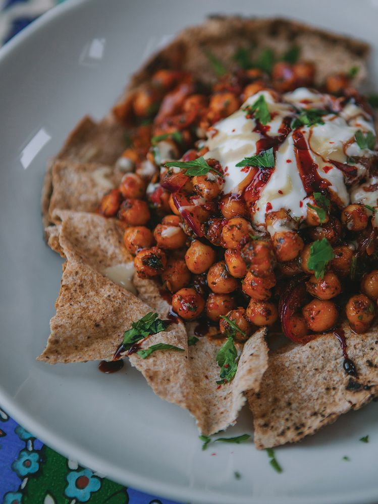 Spicy Chickpea Fatta from Spirit & Spice by Ghillie Basan