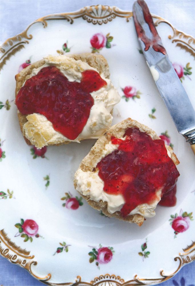Scones with Strawberry Jam and Clotted Cream from What to Eat Now ...