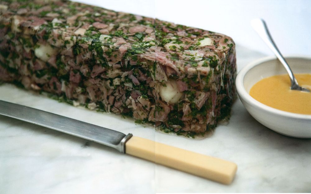 Jellied Ham, Parsley and Quail’s eggs from What to Eat Now (Spring & Summer) by Valentine Warner