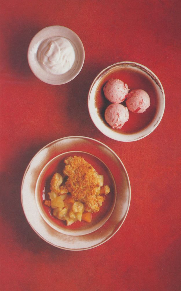 Jam Ice Cream from Students' Cookbook by Sophie Grigson