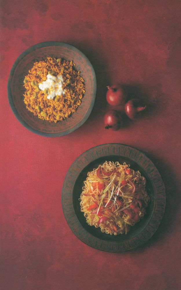 Tibetan Fried Noodles from Students' Cookbook by Sophie Grigson