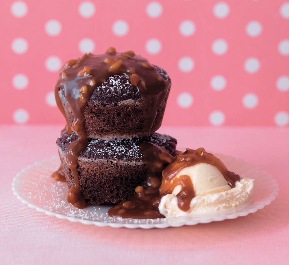 SugarCrusted Brownie Sundaes with WhiskeyWalnut Caramel Sauce from Sticky, Chewy, Messy, Gooey