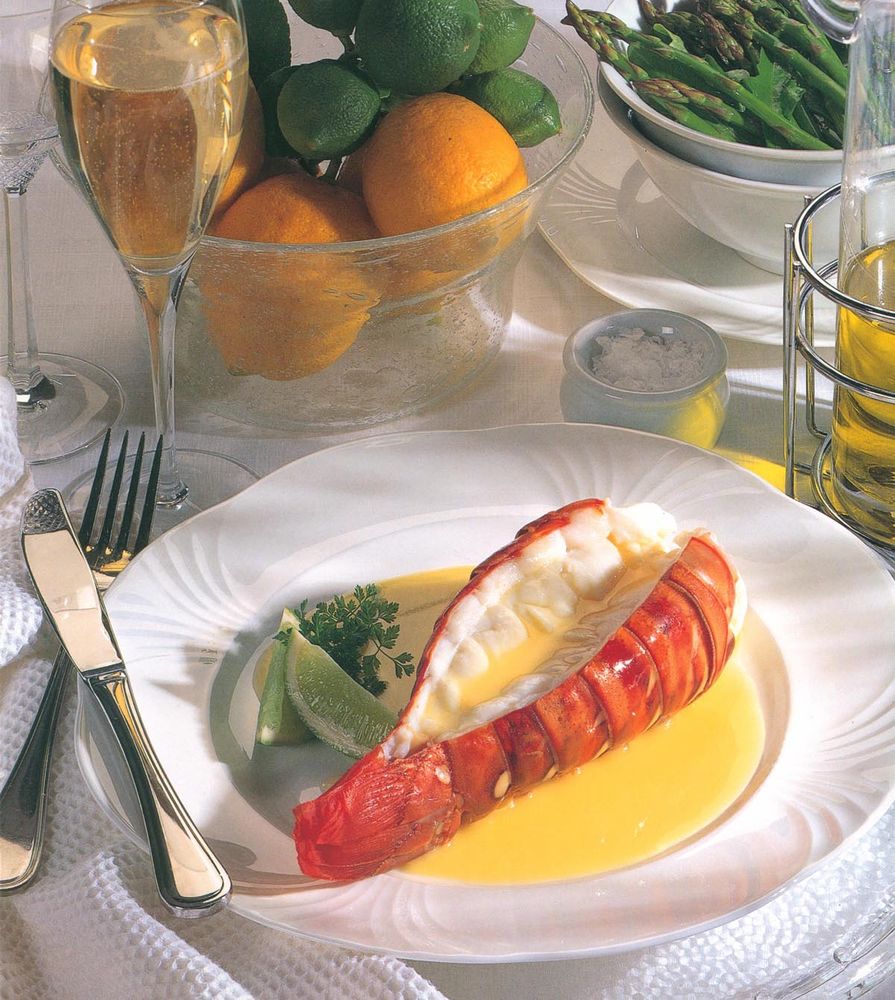Grilled lobster with a buttery Pernod sauce from Summer Le Cordon Bleu